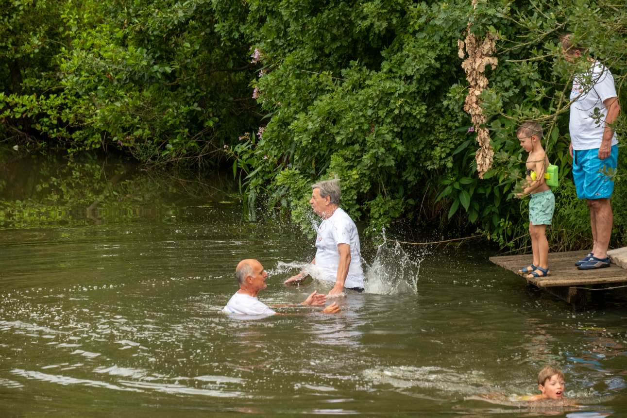 Springen in het water