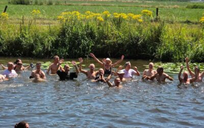 Vele tientallen mensen springen de Mark in voor schoon water in rivieren